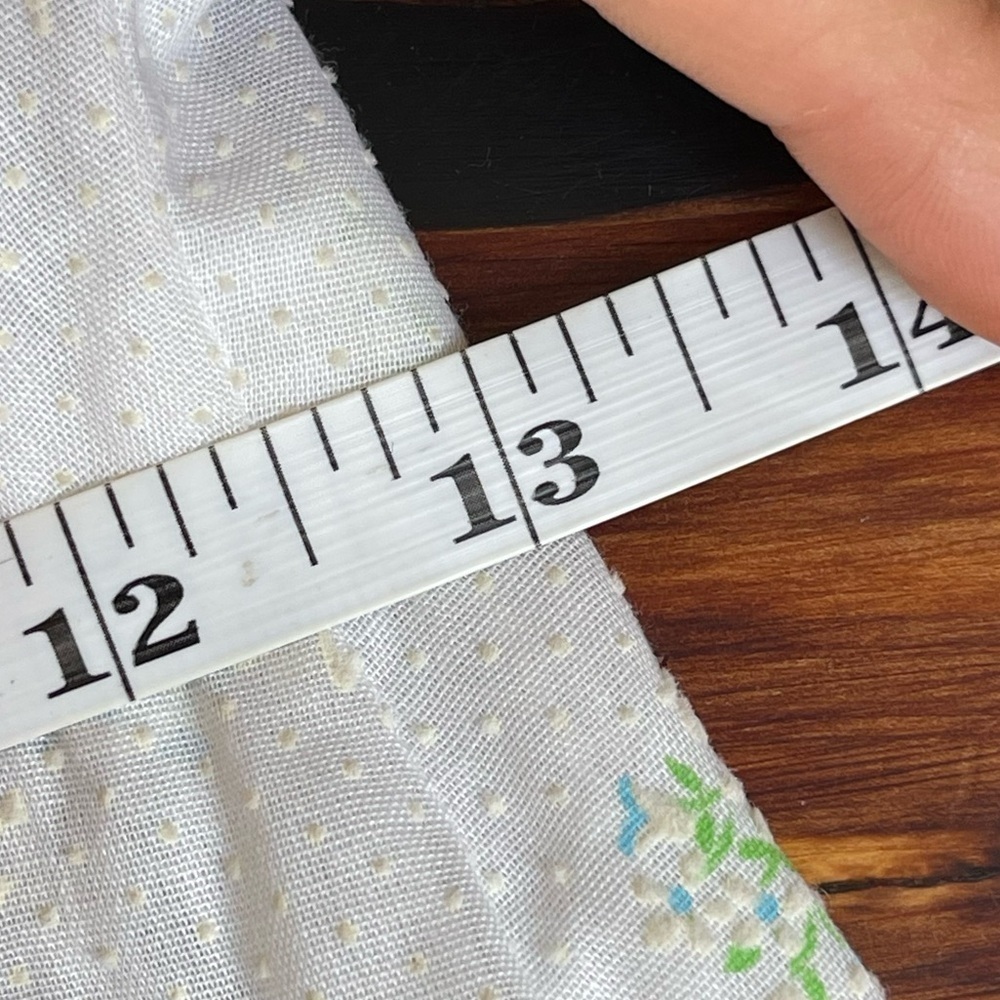 Vintage 60’s/70's Prairie White Cottagecore Short Sleeve Ruffle Maxi Dress XS/S - Picture 10 of 11